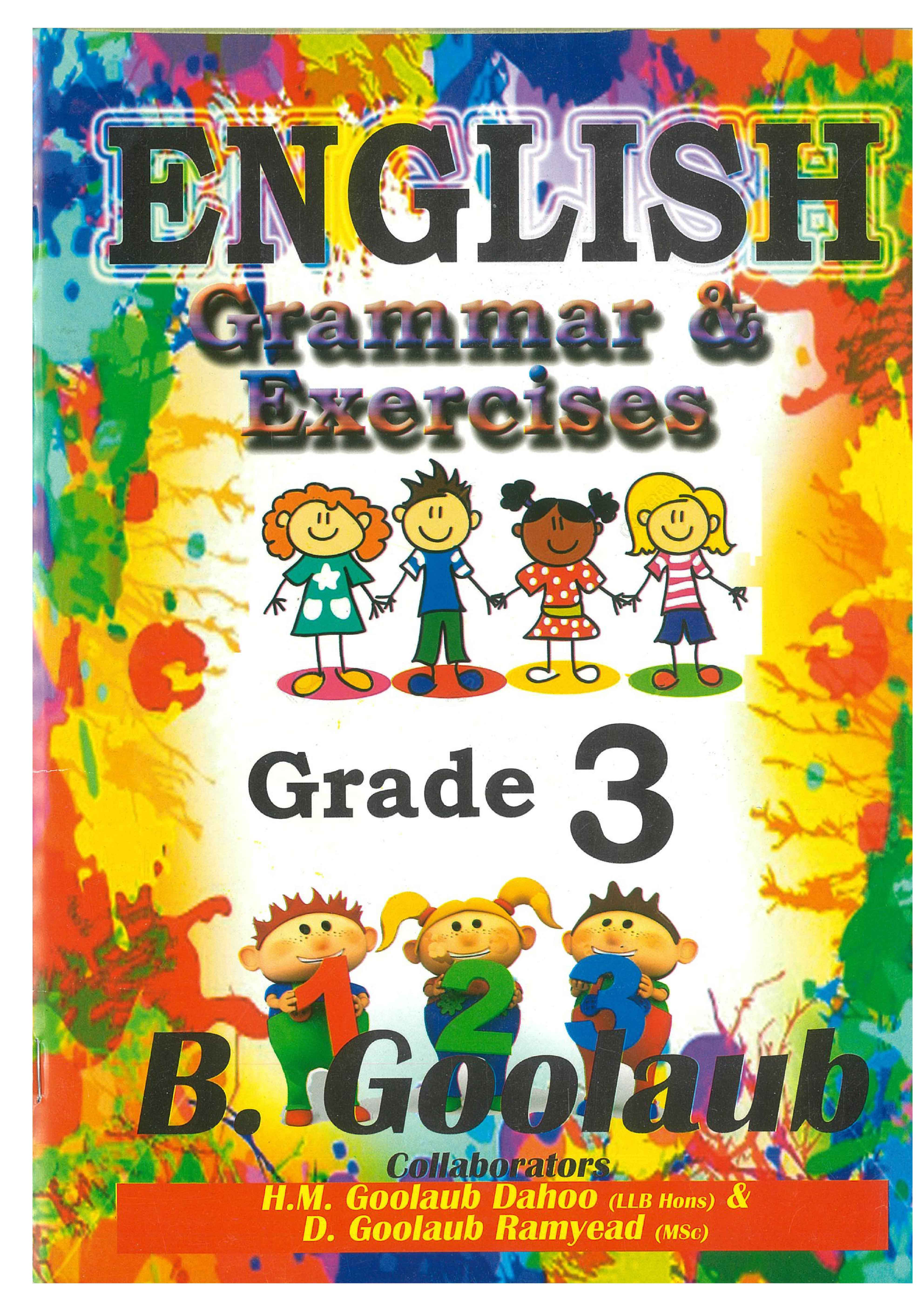 ENGLISH GRAMMAR U0026 EXER.STD.3 (GOOLAUB )